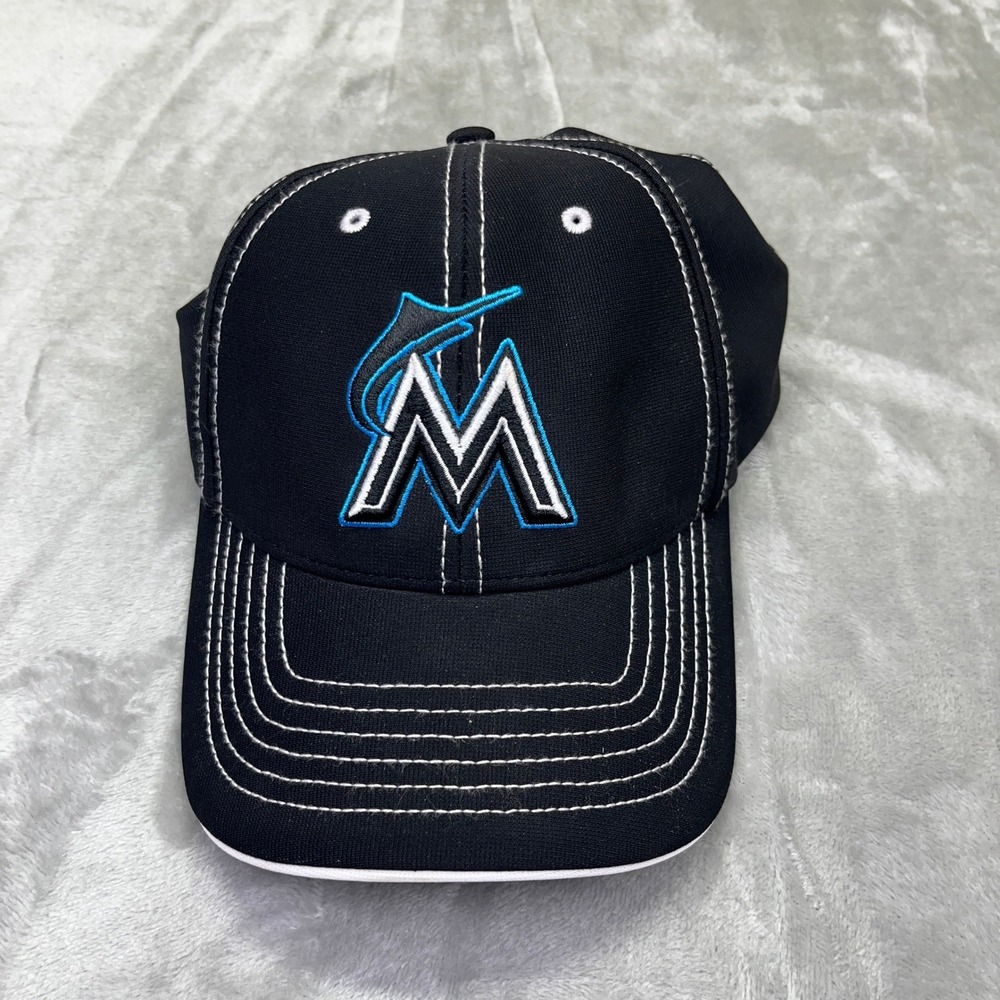 Miami Marlins Hat MLB Baseball Cap Adjustable Black 47 Brand‎